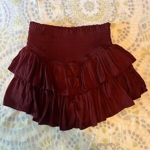 Maroon skirt size small
